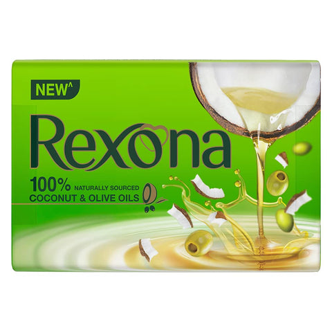 rexona coconut and olive oil soap (100 gm, pack of 4)