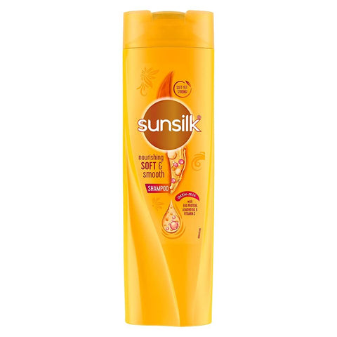 sunsilk nourishing soft & smooth shampoo with egg protein, almond oil & vitamin c