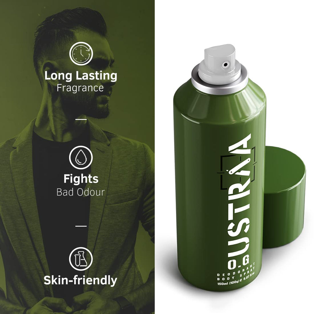 Ustraa Green O.G Deodorant Body Spray - 150 ml