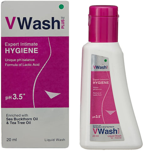 vwash plus expert intimate hygiene liquid wash - 20 ml