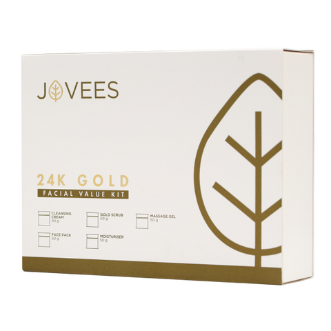 jovees mini 24 carat gold facial value kit (75 gm)