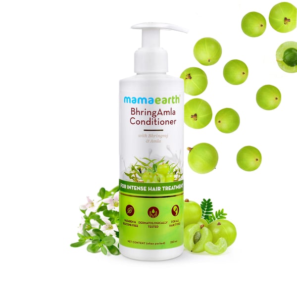 Mamaearth BhringAmla Conditioner with Bhringraj and Amla for Intense Hair Treatment (250 ml)