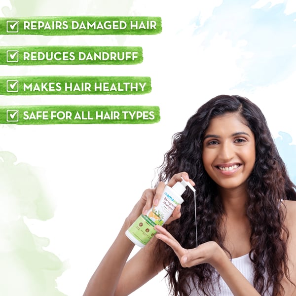 Mamaearth BhringAmla Shampoo with Bhringraj and Amla for Intense Hair Treatment (250 ml)