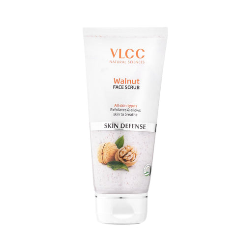 vlcc walnut face scrub, calming and brightening scrub (80 gm)