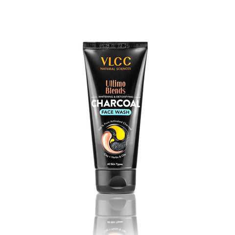 vlcc ultimo blends charcoal face wash for whitening & detoxifying (100 ml)