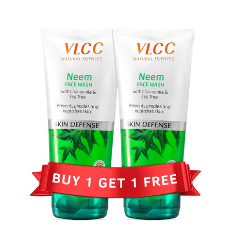 vlcc neem face wash (buy 1, get 1) (150 ml + 150 ml)