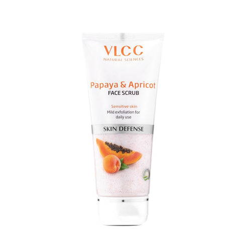 vlcc papaya & apricot face scrub (80 gm)