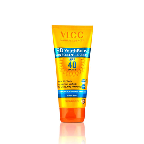 vlcc 3d youth boost spf 40 +++ sunscreen gel cream