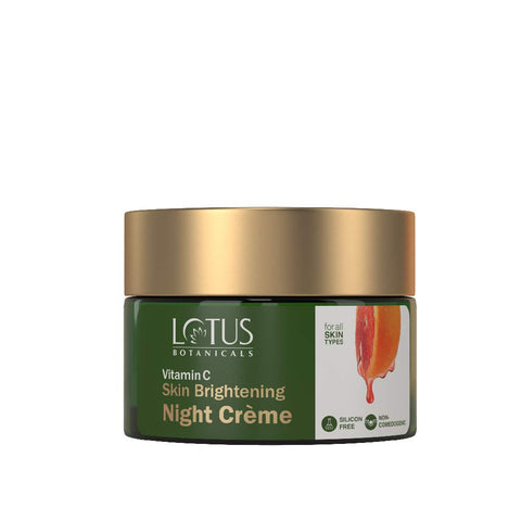 lotus botanicals vitamin c skin brightening night creme - 50 gms