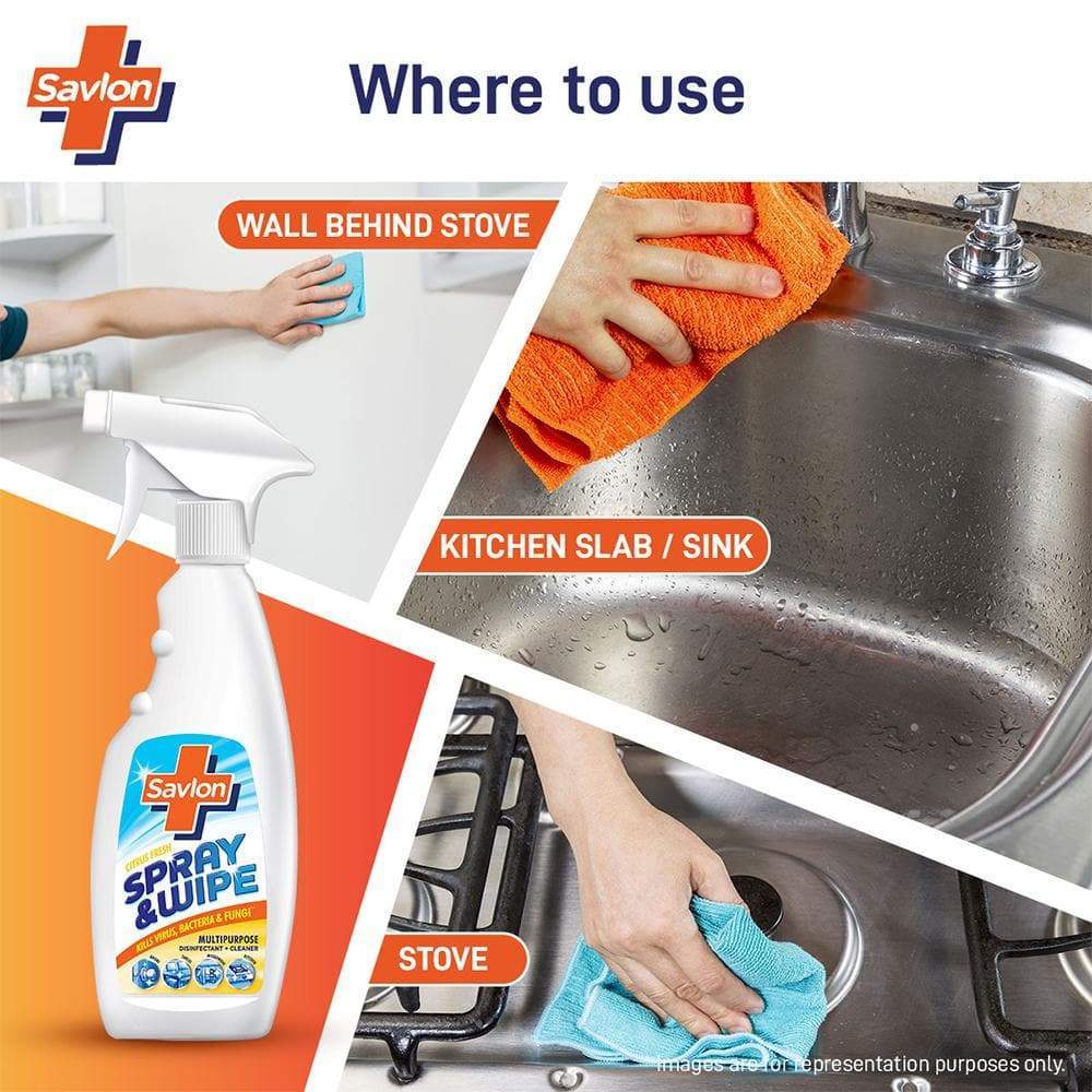 Savlon Spray & Wipe Multipurpose Disinfectant Cleaner 500ML