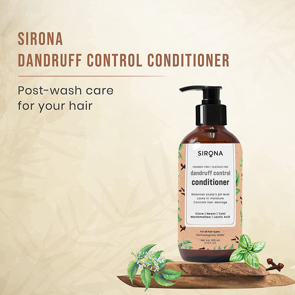 Sirona Marshmallow & Clove Anti Dandruff Conditioner with Neem & Tulsi for Men & Women