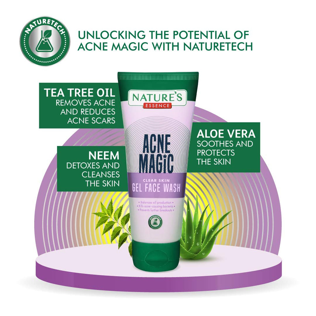 Natures Essence Acne Magic Clear Skin Gel Face Wash