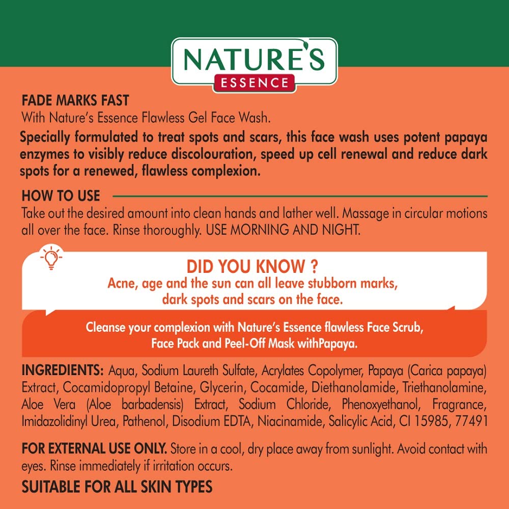 Nature papaya deals face wash