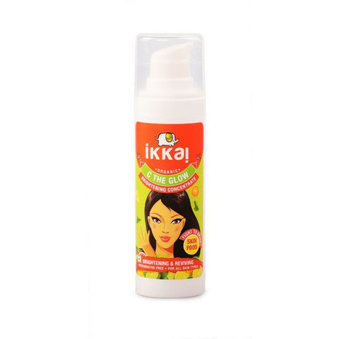 ikkai by lotus herbals organic c the glow brightening concentrate with vitamin c & e , niacinamide - 30 ml