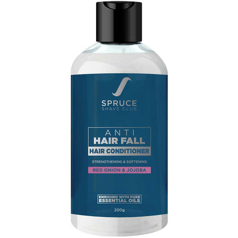 spruce shave club anti hair fall hair conditioner with red onion & jojoba - 200 gms