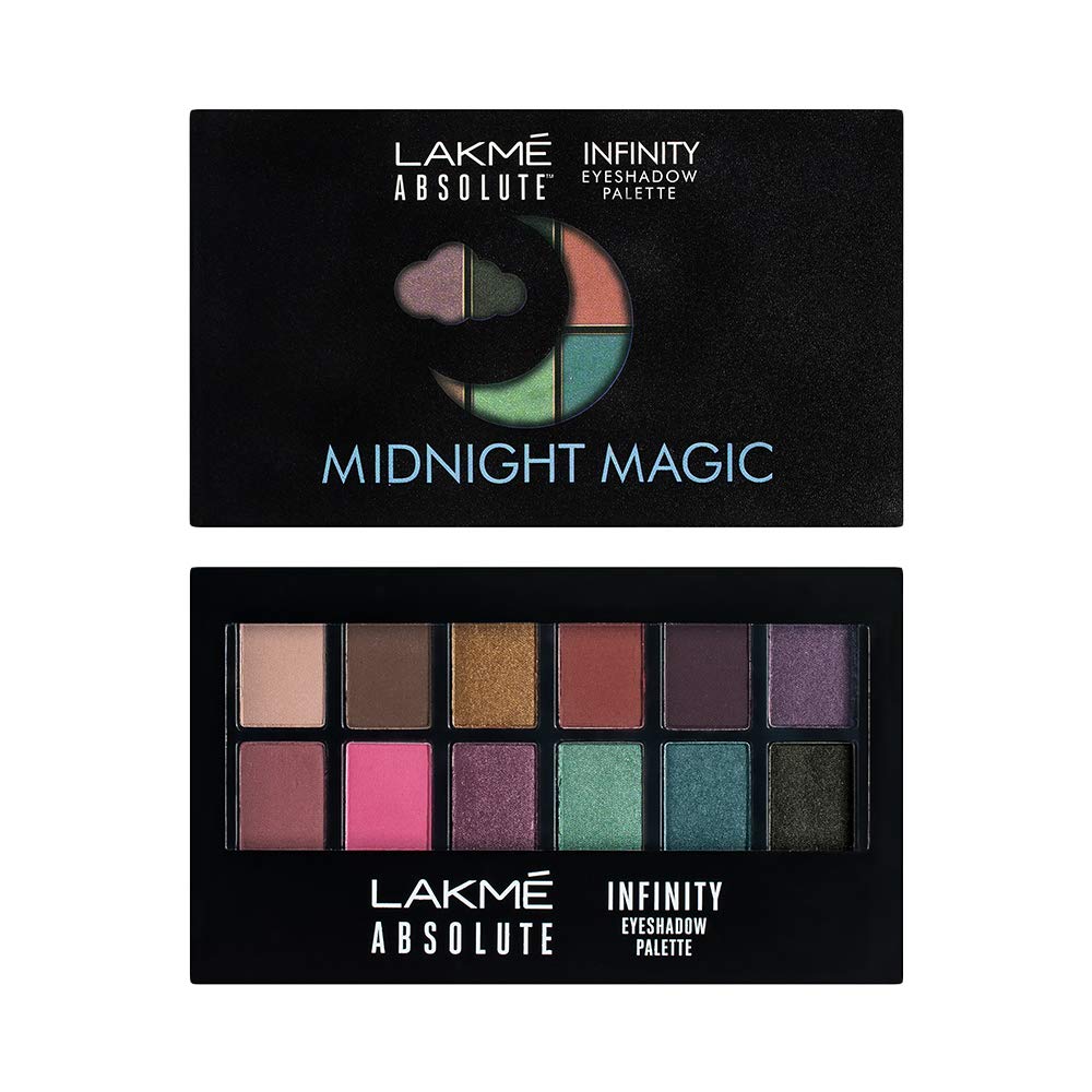 Lakme Absolute Infinity Eye Shadow Palette - Midnight Magic - 12 gms