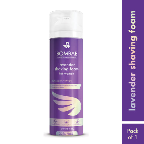 bombae lavender shaving foam for women - 266 ml