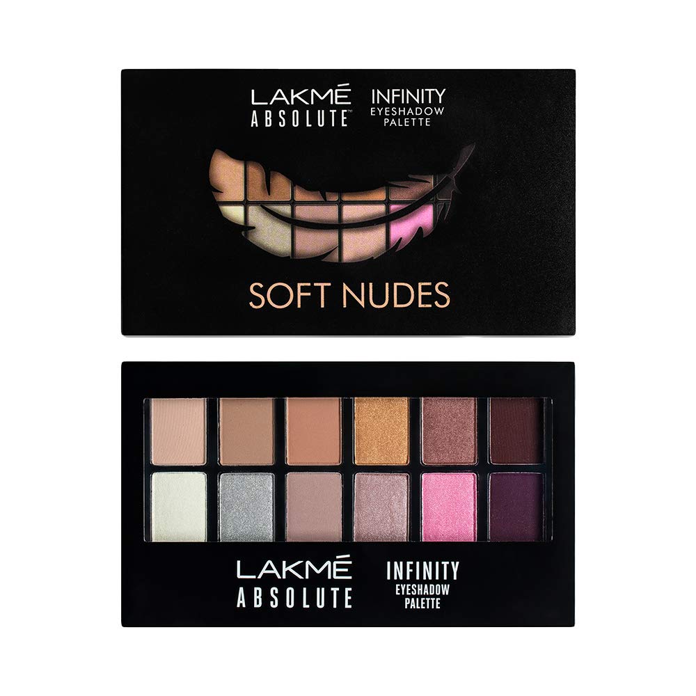 Lakme Absolute Infinity Eye Shadow Palette - Soft Nudes - 12 gms