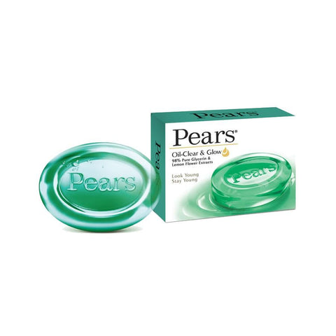 pears bathing soap oil clear & glow - 75 gms