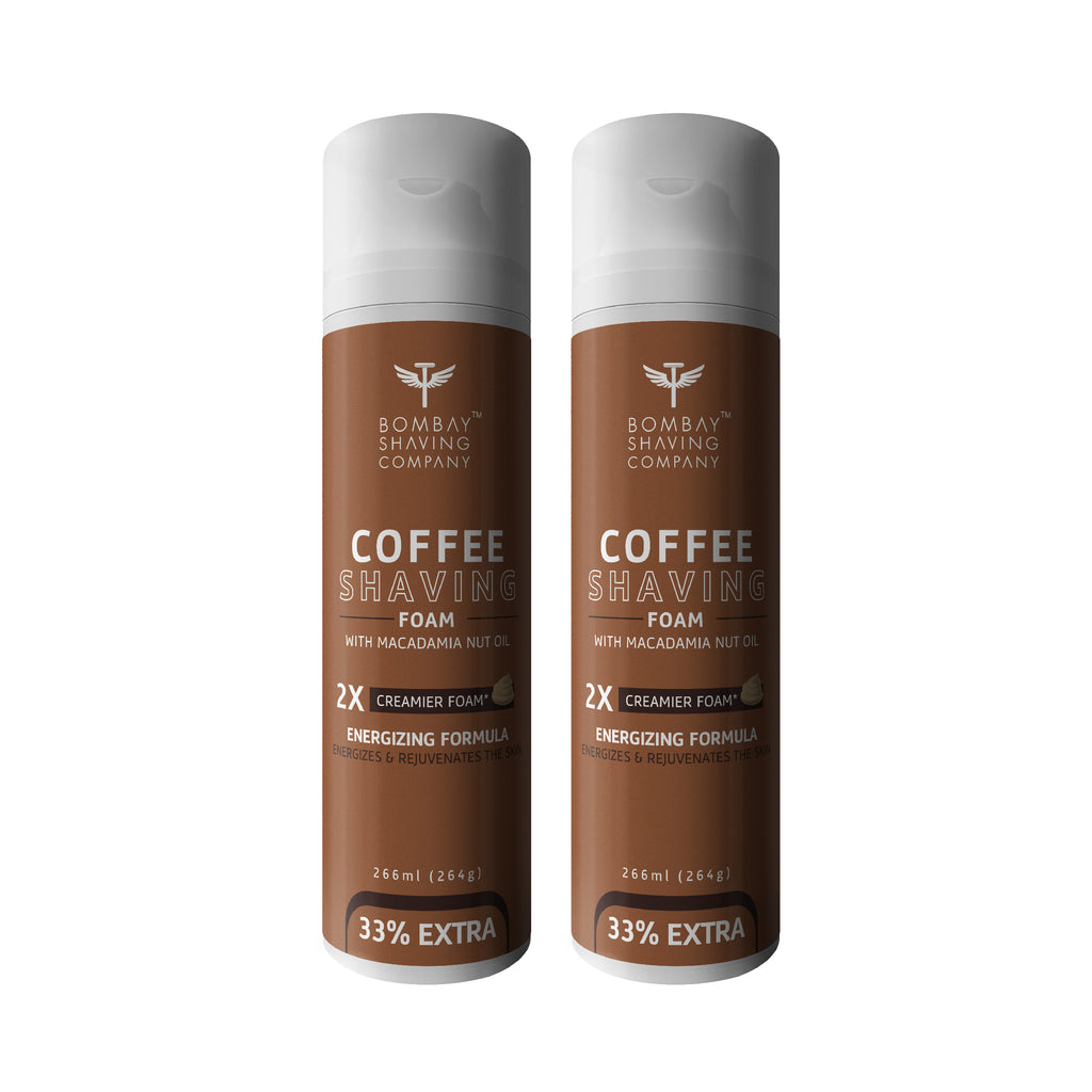 Bombay Shaving Company Coffee Shaving Foam with Coffee Extracts (Pack of 2)