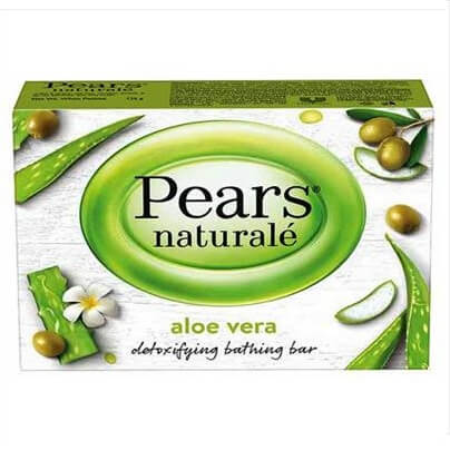 pears naturale aloe vera detoxifying bathing bar, for refreshed skin