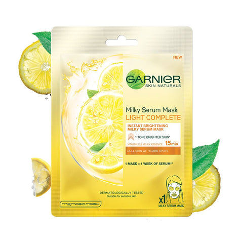 garnier skin naturals bright complete vitamin c serum sheet mask - 28 gms
