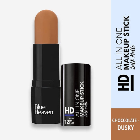blue heaven hd all in one make up stick - chocolate dusky - 10 gms
