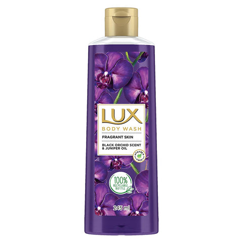 lux shower gel, black orchid fragrance & juniper oil bodywash (245 ml)