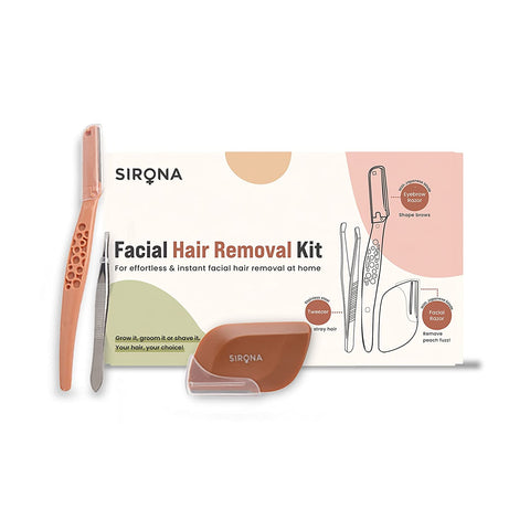 sirona reusable facial hair removal kit – set of 3