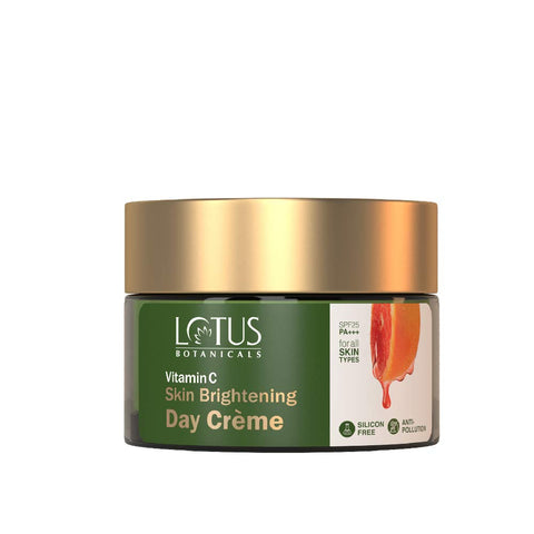 lotus botanicals vitamin c skin brightening day creme spf-25, pa+++ - 50 gms