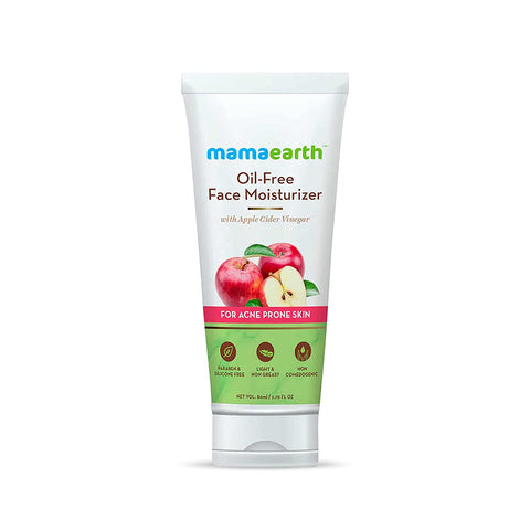 mamaearth oil-free face moisturizer with apple cider vinegar for acne prone skin