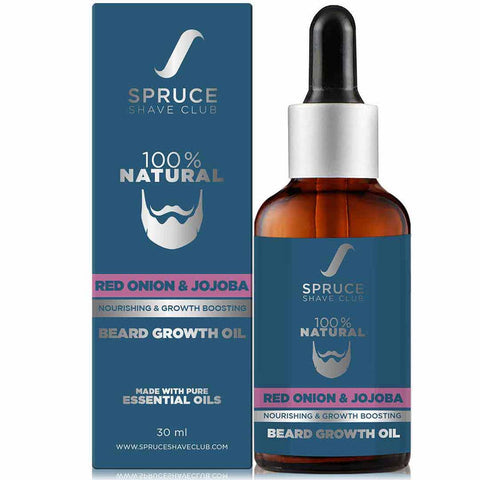 spruce shave club advanced beard growth oil with red onion oil & jojoba - 30 ml