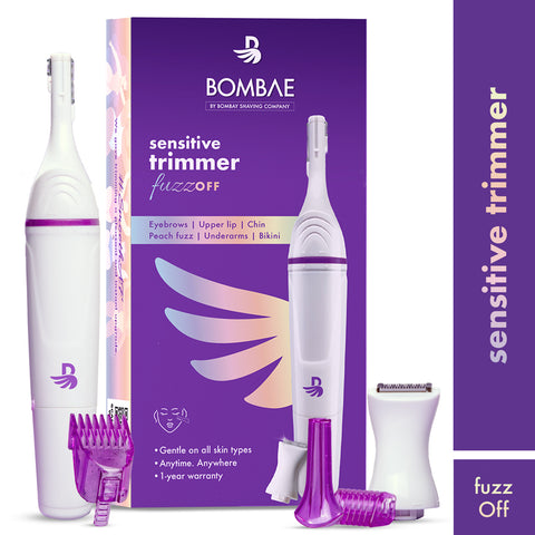 bombae 6-in-1 sensitive trimmer for women, fuzz off - 1 unit