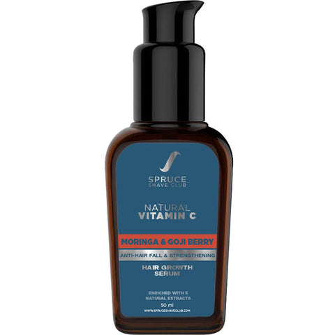 spruce shave club hair growth serum with vitamin c & moringa - 50 ml