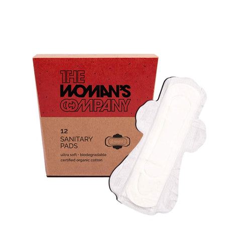 the woman's company ultra soft biodegradable sanitary - day pads - pack of 12 pcs