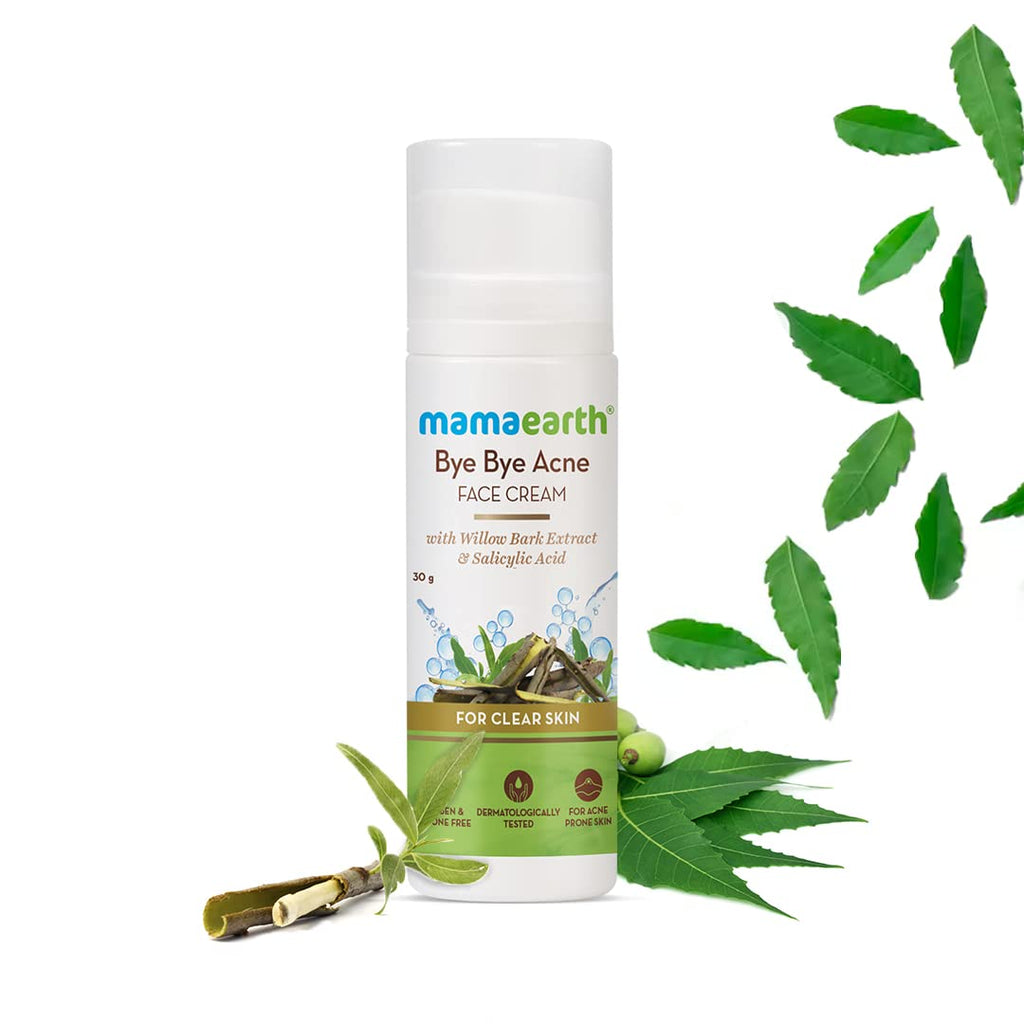 Mamaearth Bye Bye Face Cream For Acne Prone Skin With Willow Bark Extract & Salicylic Acid