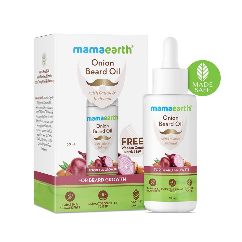 Mamaearth Onion Beard Oil with Onion & Redensyl For Beard Growth