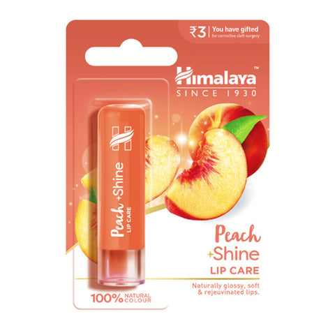 himalaya peach shine lip care - 4.5 gms