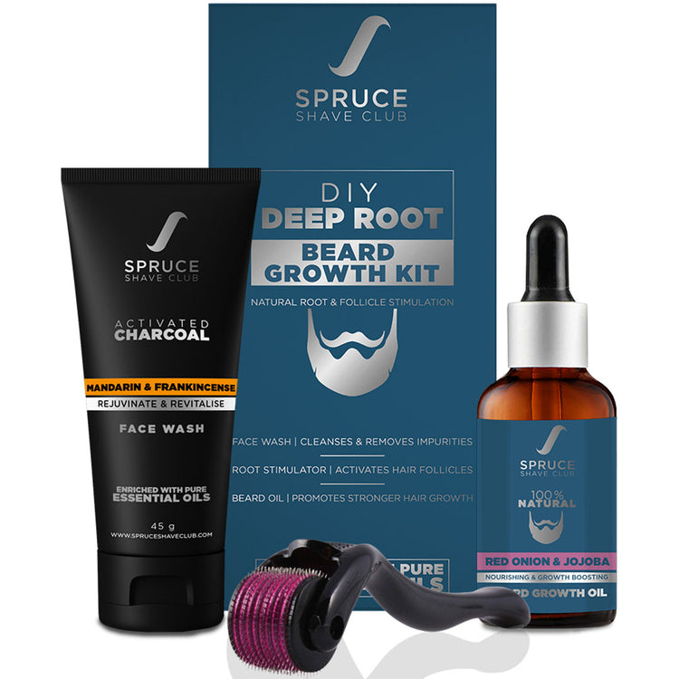 Spruce Shave Club Diy Deep Root Beard Growth Kit For Men - 140 gm