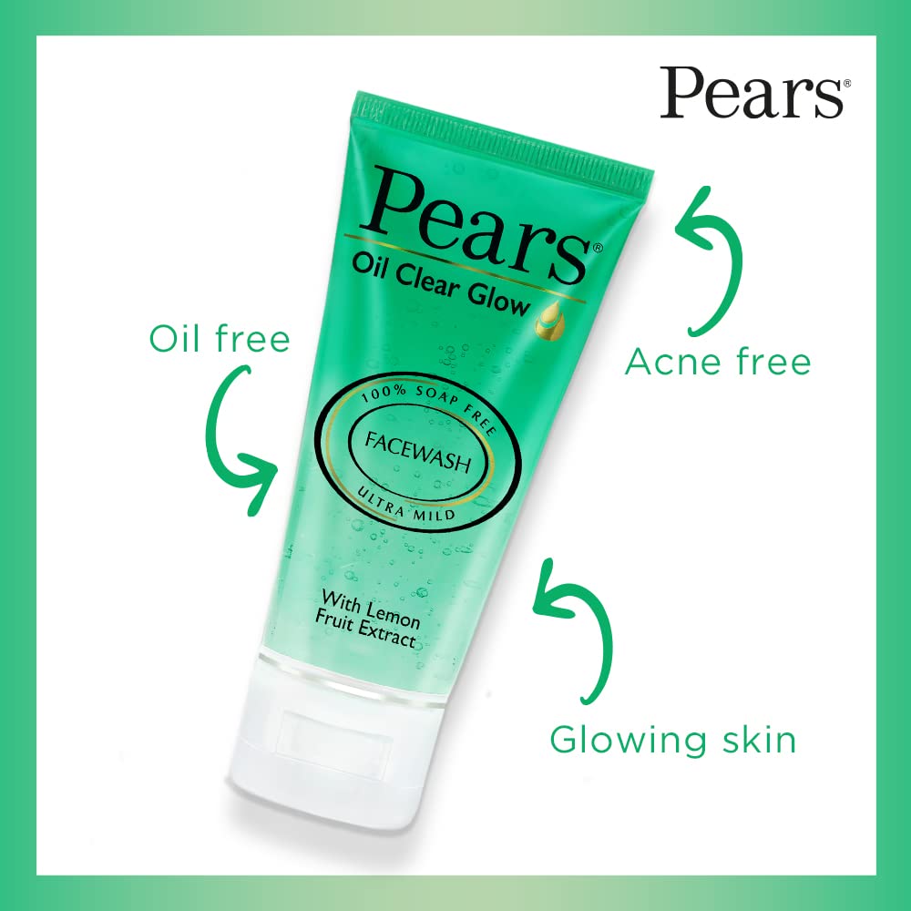 Pears Facewash Oil Clear Glow -60 gms