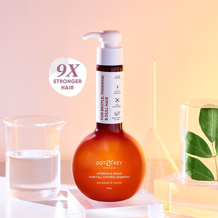 Dot & Key Argan Oil & Moringa Hair Fall Control Shampoo For Dry Hair - 350 ml