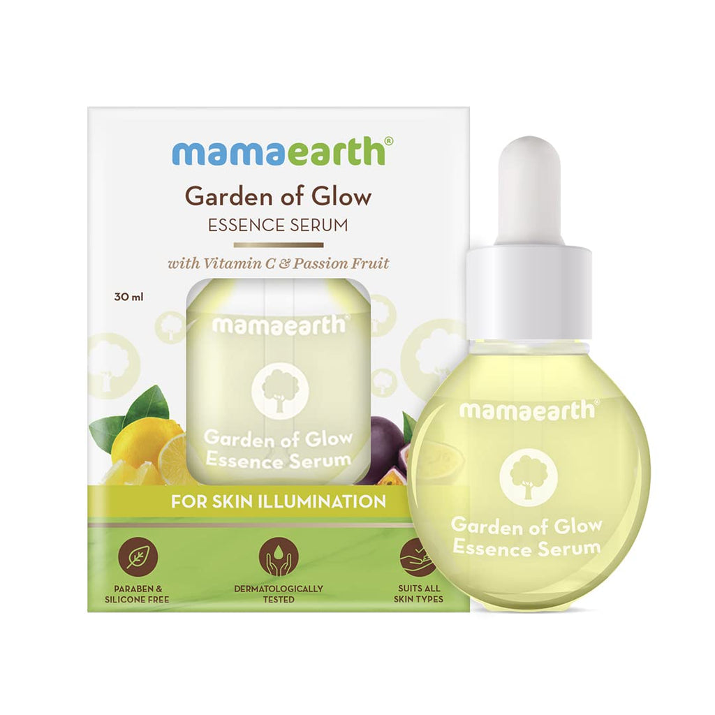 Mamaearth Garden of Glow Essence Serum with Vitamin C & Passion Fruit for Skin Illumination