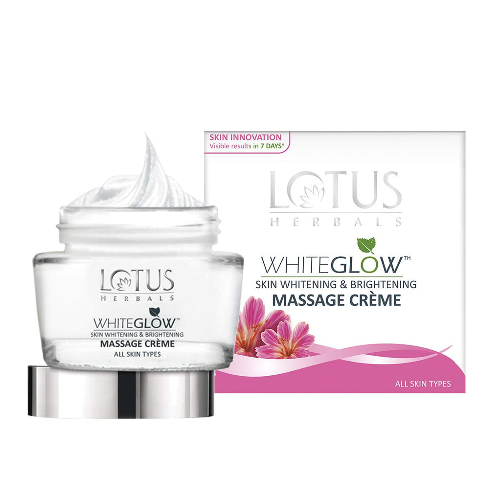 Lotus Herbals White Glow Skin Whitening & Brightening Massage Cream 60 gm