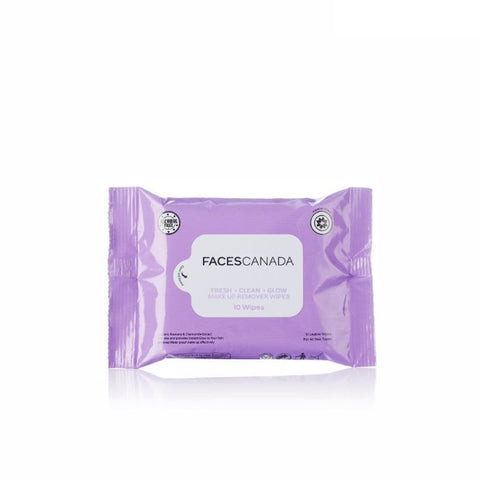 faces canada fresh clean glow makeup remover wipes