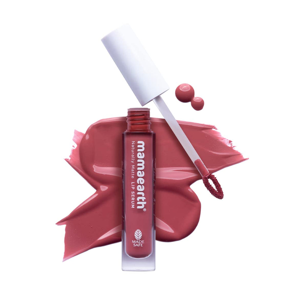 Mamaearth Naturally Matte Lip Serum - Matte Liquid Lipstick with Vitamin C & E