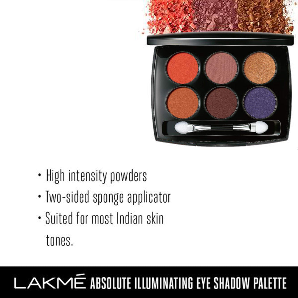 Lakme Absolute Illuminating Eye Shadow Palette - Nude Beach - 7.5 gms
