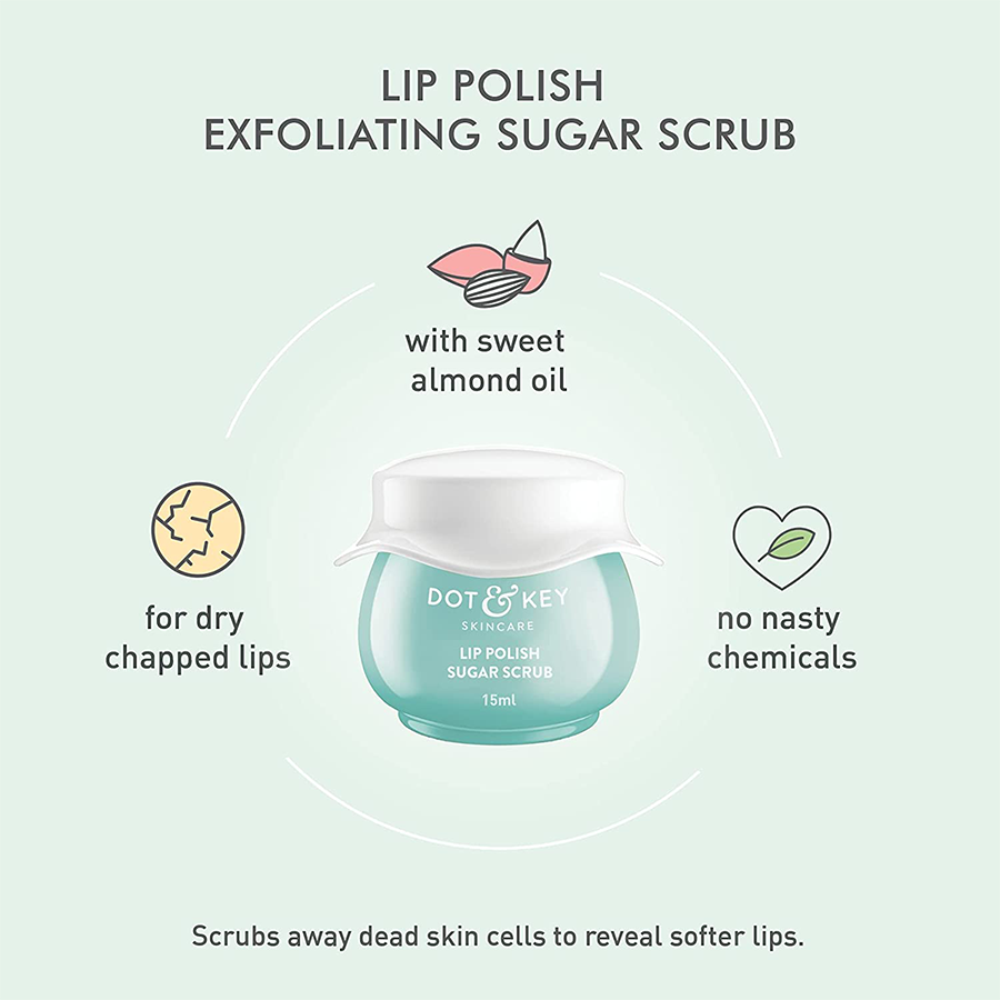 Dot & Key Lip Polish Exfoliating Sugar Scrub - 35 ml