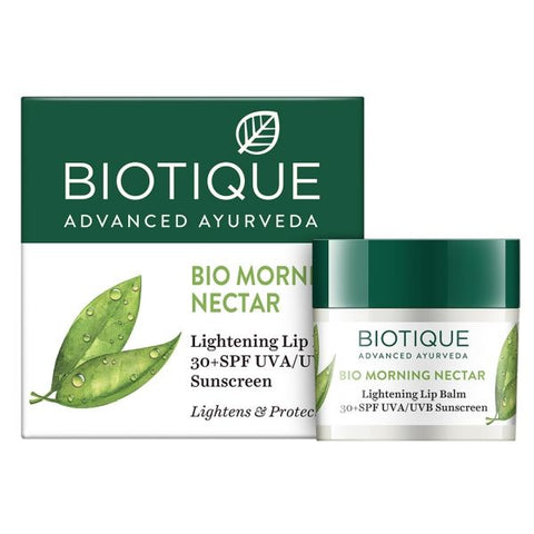 biotique morning nectar rich nourish lip balm - 12 gms