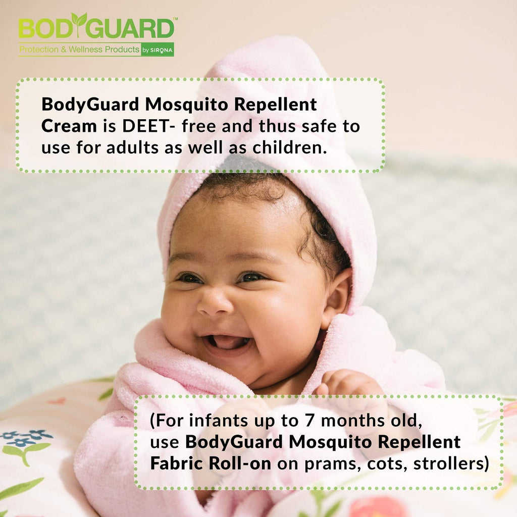BodyGuard Natural Mosquito Repellent Cream with Aloe Vera and Neem Extracts