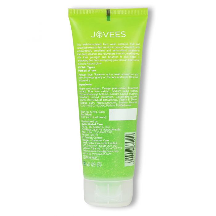 Jovees Grape Fairness Face Wash For Glowing Skin – All Skin Types